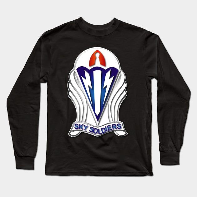 173rd Airborne Brigade - DUI wo Txt Long Sleeve T-Shirt by twix123844